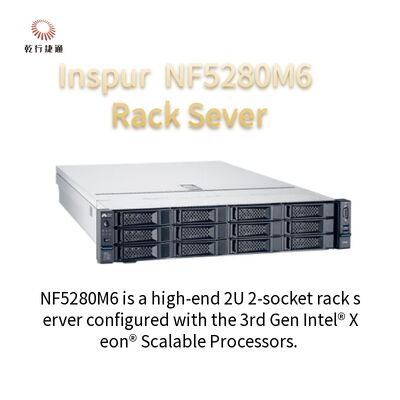 Sistema do alinhamento do trilho do servidor 4210R 8G*4/2T SATA 550W da cremalheira de Inspur NF5280M6 2U