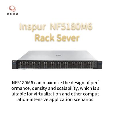 Servidor da montagem em rack de Inspur NF5180M6 1U do servidor do armazenamento de cremalheira de Intel C621A