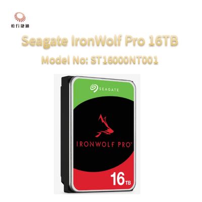 Seagate IronWolf Pro 16TB Número de modelo: ST16000NT001