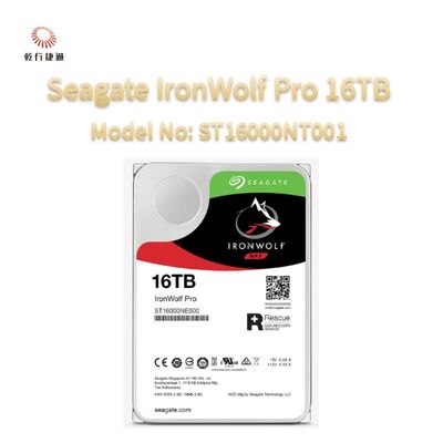 Seagate IronWolf Pro 16TB Número de modelo: ST16000NT001