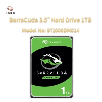 Disco Rígido Seagate BarraCuda 3.5" 1TB Modelo No: ST1000DM014