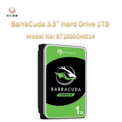 Disco Rígido Seagate BarraCuda 3.5" 1TB Modelo No: ST1000DM014