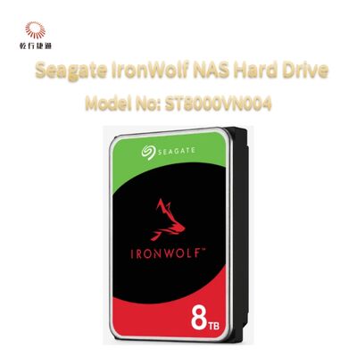 Disco Rígido Seagate IronWolf® para Armazenamento Conectado à Rede (NAS) Modelo: ST8000VN004