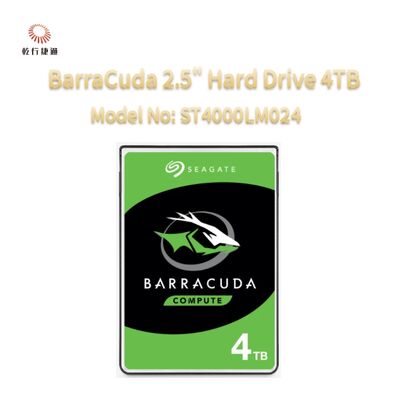 Seagate BarraCuda 2,5" Disco rígido 4TB Número de modelo: ST4000LM024