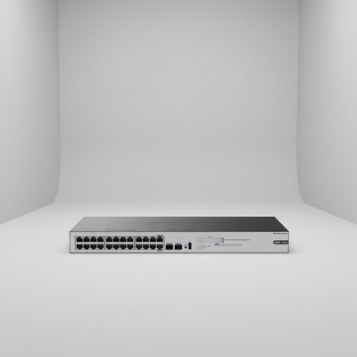 H3C Mini S1226FX 10G Switch Uplink Comutador verde de poupança de energia