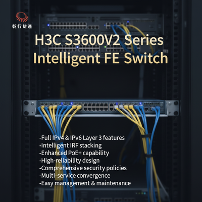 Switch inteligente S3600V2-52TP-SI dos Ethernet rápidos do IRF da série de H3C S3600V2