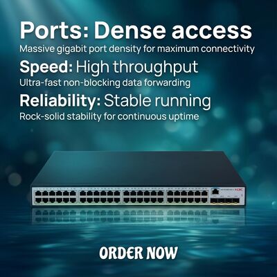 S5130V2-52S-LI H3C S5130V2-LI Switch Gigabit Ethernet inteligente verde