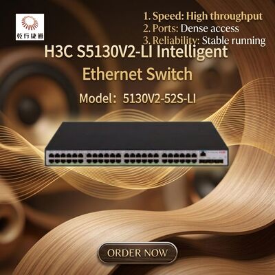 S5130V2-52S-LI H3C S5130V2-LI Switch Gigabit Ethernet inteligente verde