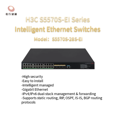 H3C S5570S-EI Série S5570S-28S-EI Switches Ethernet inteligentes de alto desempenho