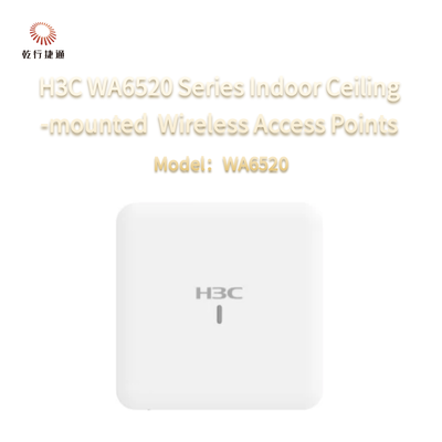 Pontos de acesso sem fio Wi-Fi 6 (802.11ax) montados no teto em interiores da série H3C WA6520