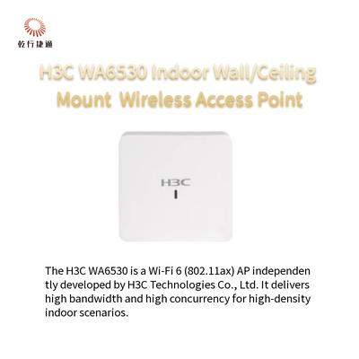 H3C WA6530 Ponto de acesso sem fio Wi-Fi 6 (802.11ax) para montagem interna em parede/teto