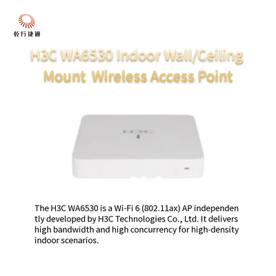H3C WA6530 Ponto de acesso sem fio Wi-Fi 6 (802.11ax) para montagem interna em parede/teto
