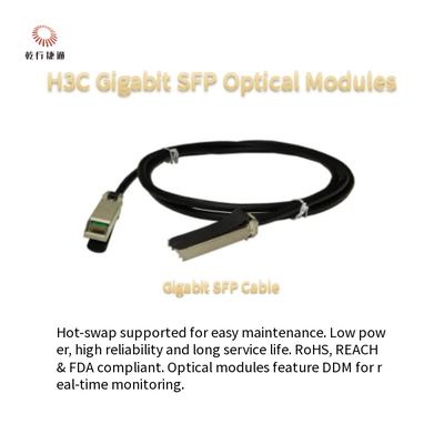 Modulos ópticos H3C Gigabit SFP Com baixo consumo de energia e compatível com SFP-GE-LX-SM1310-S