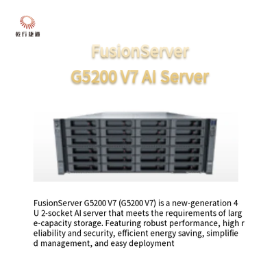 FusionServer G5200 V7 4U AI server1 ou 2 x 4a/5a geração Intel Xeon Processadores escaláveis