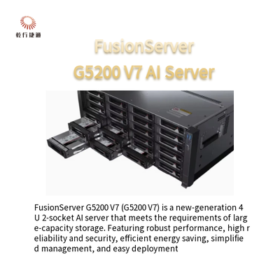 FusionServer G5200 V7 4U AI server1 ou 2 x 4a/5a geração Intel Xeon Processadores escaláveis