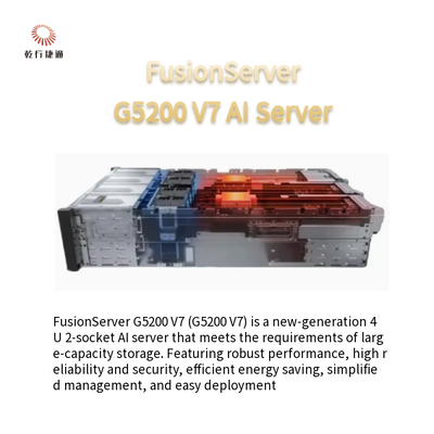 FusionServer G5200 V7 4U AI server1 ou 2 x 4a/5a geração Intel Xeon Processadores escaláveis