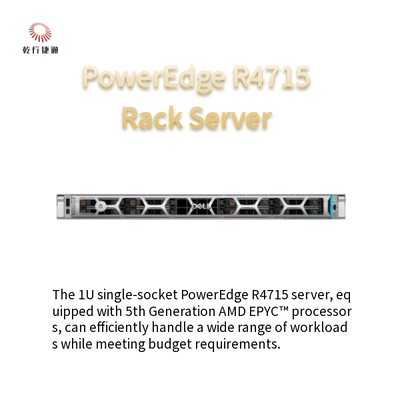 Servidor PowerEdge R4715 1U de soquete único com processadores AMD EPYC de 5ª geração