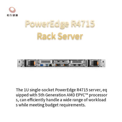 Servidor PowerEdge R4715 1U de soquete único com processadores AMD EPYC de 5ª geração