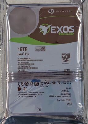 Seagate ST16000NM001G 16TB HDD SATA 3,5 polegadas Dimm Slots