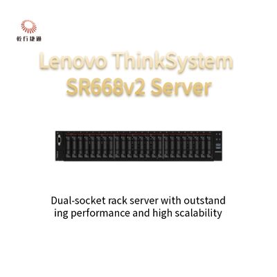Servidor ThinkServer SR668 V2 2U dual-socket com processador Intel Core de 10ª geração
